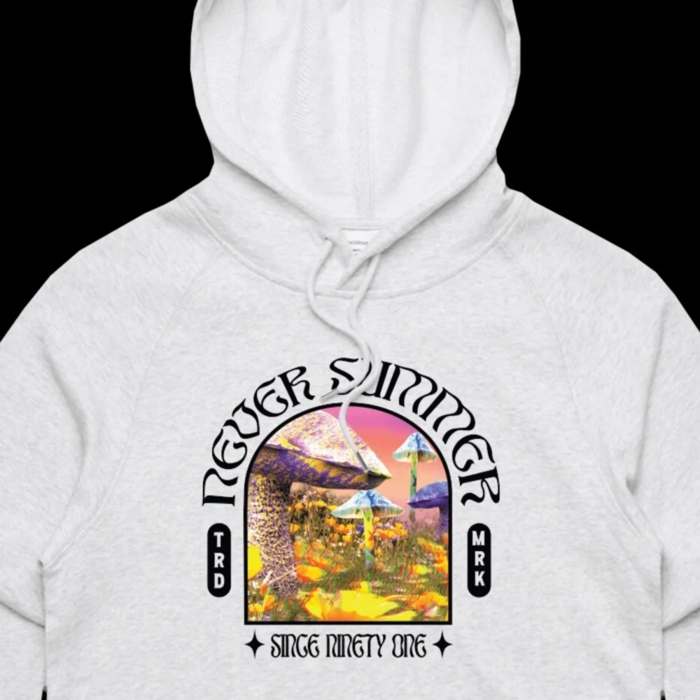 Never Summer Brand Graphic Hoodie, AMed